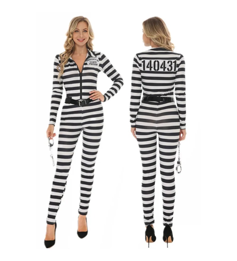 Adult Black White Stripe Priso - Party Games Couple reseña y precio