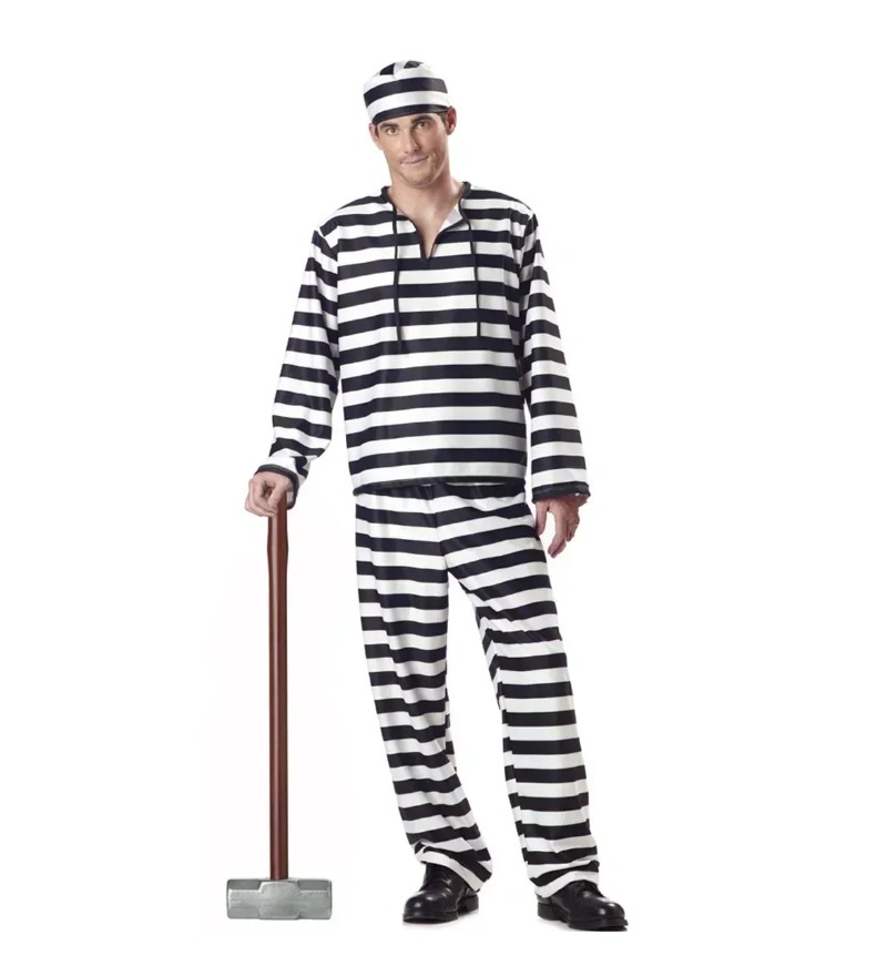 Adult Black White Stripe Priso - Party Games Couple reseña y precio