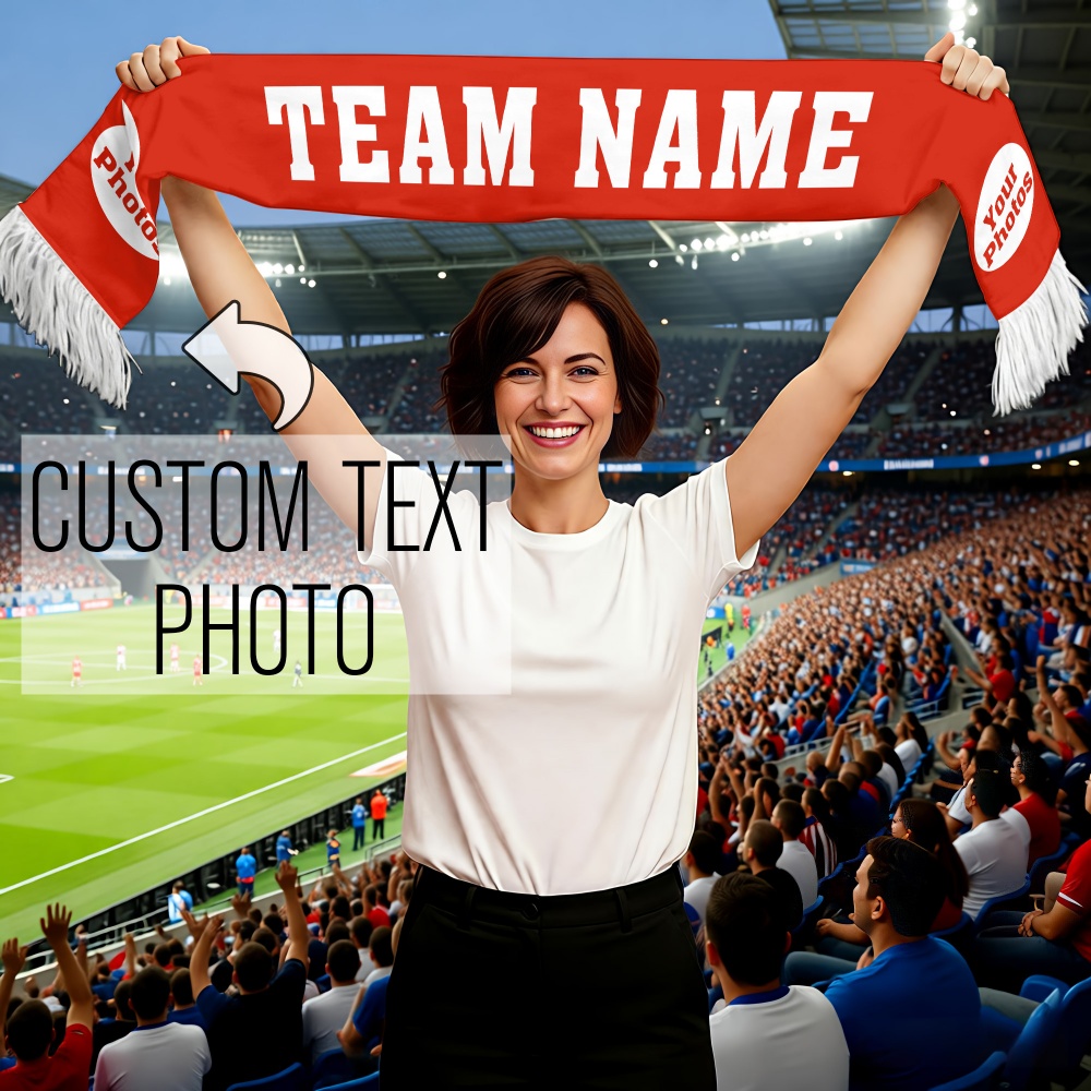 1pc Custom Team Fan Scarf - Pe - Party Games Name reseña y precio