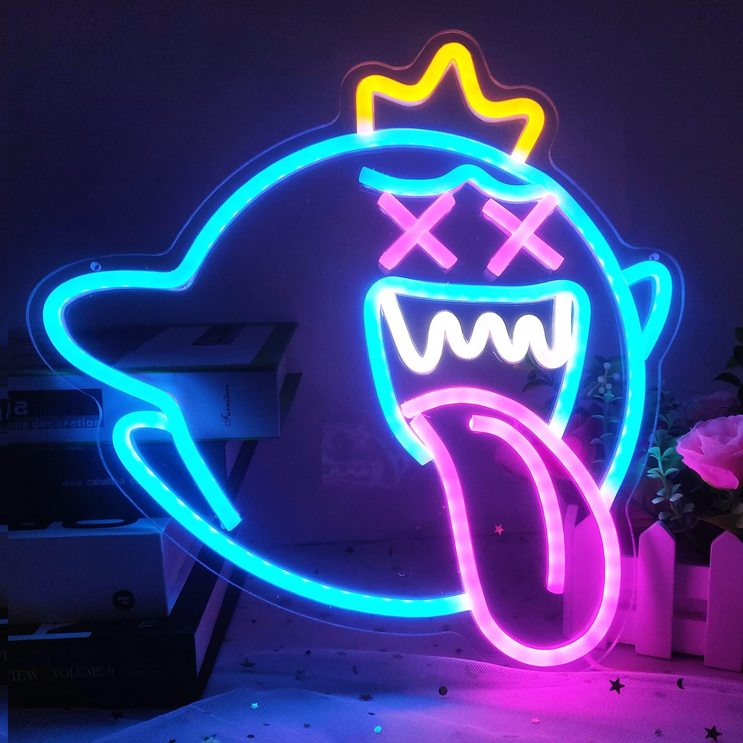 King Boo Neon Sign Ghost Led N - Party Games Switch reseña y precio