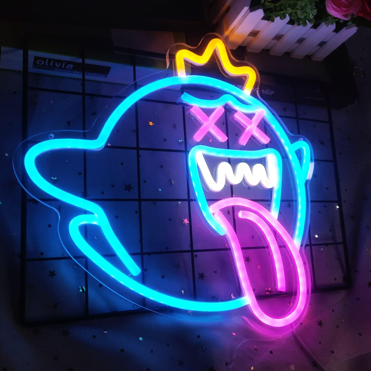 King Boo Neon Sign Ghost Led N - Party Games Switch reseña y precio