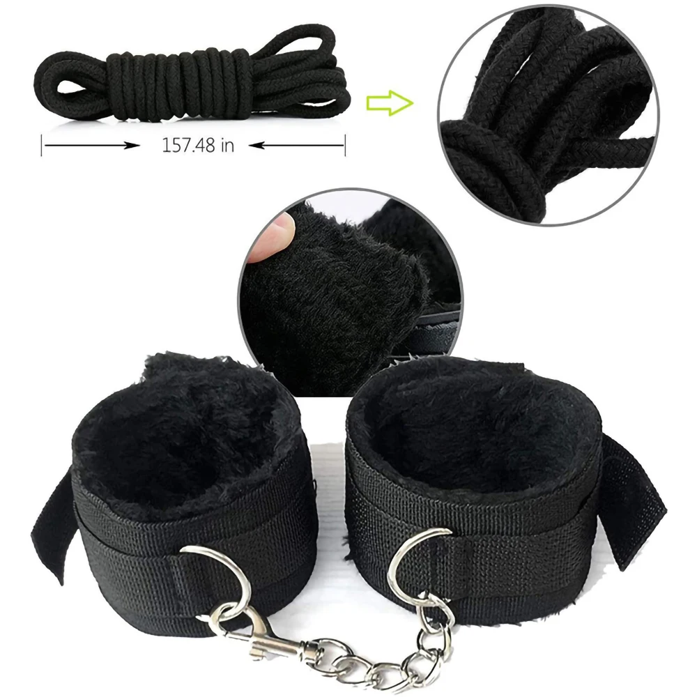 Leather BDSM Kit Handcuffs Sex - Party Games Couple reseña y precio