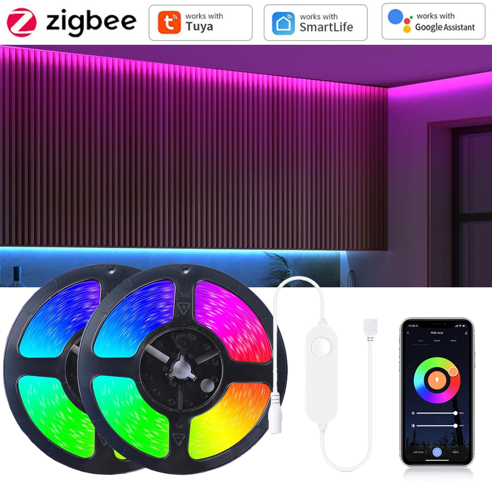5m 10m Tuya Zigbee 5050 RGBW R - Party Games Switch reseña y precio