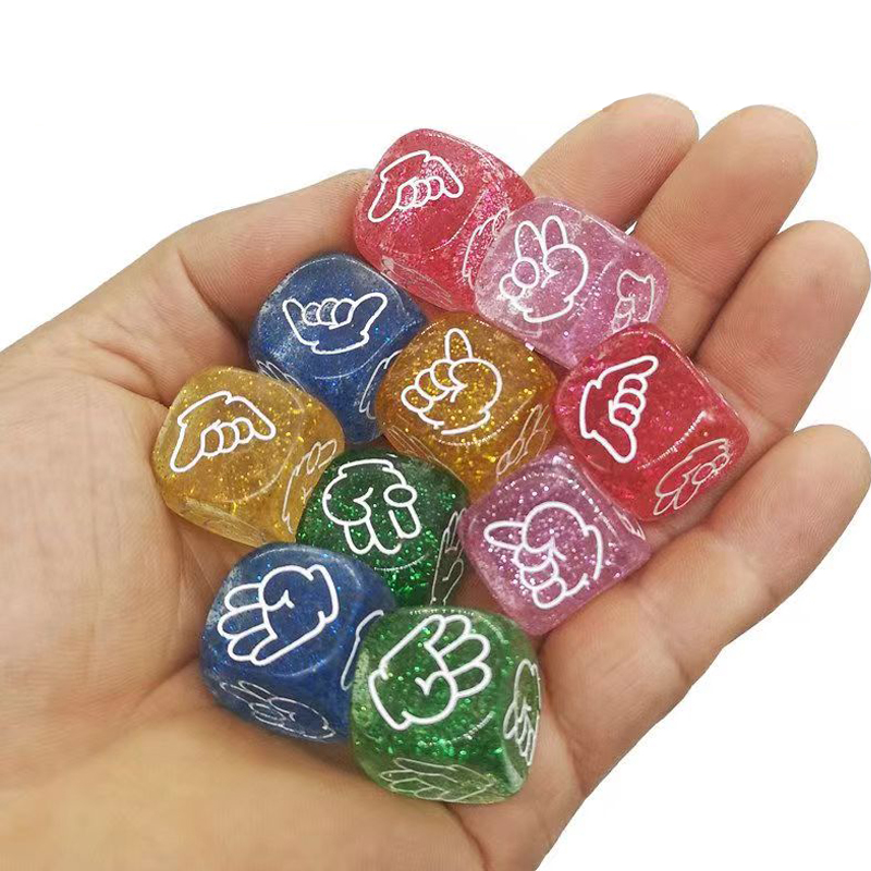 5PCS Rock Paper Scissors Dice  - Party Games Juego reseña y precio