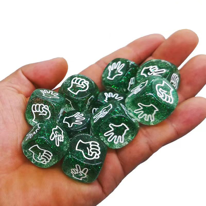 5PCS Rock Paper Scissors Dice  - Party Games Juego reseña y precio