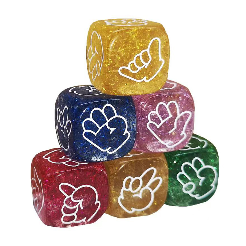 5PCS Rock Paper Scissors Dice  - Party Games Juego reseña y precio