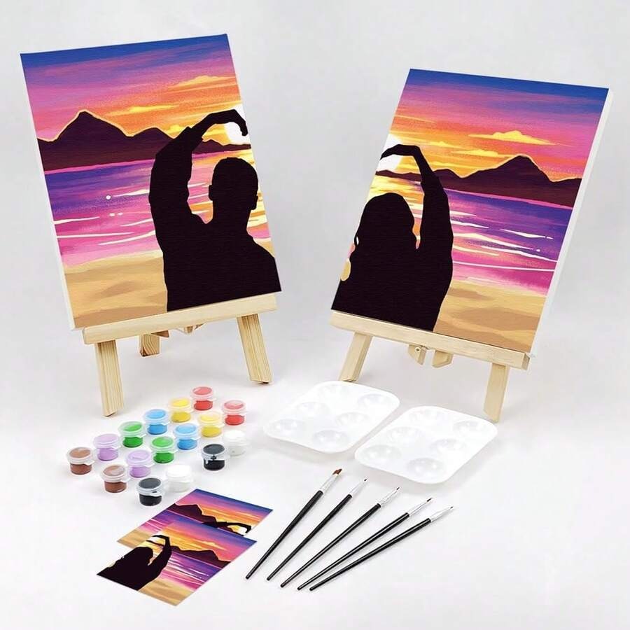 Pack Pre Drawn Canvas To Paint - Party Games Couple reseña y precio