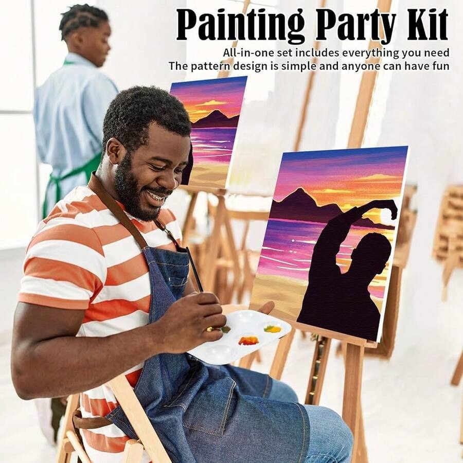 Pack Pre Drawn Canvas To Paint - Party Games Couple reseña y precio