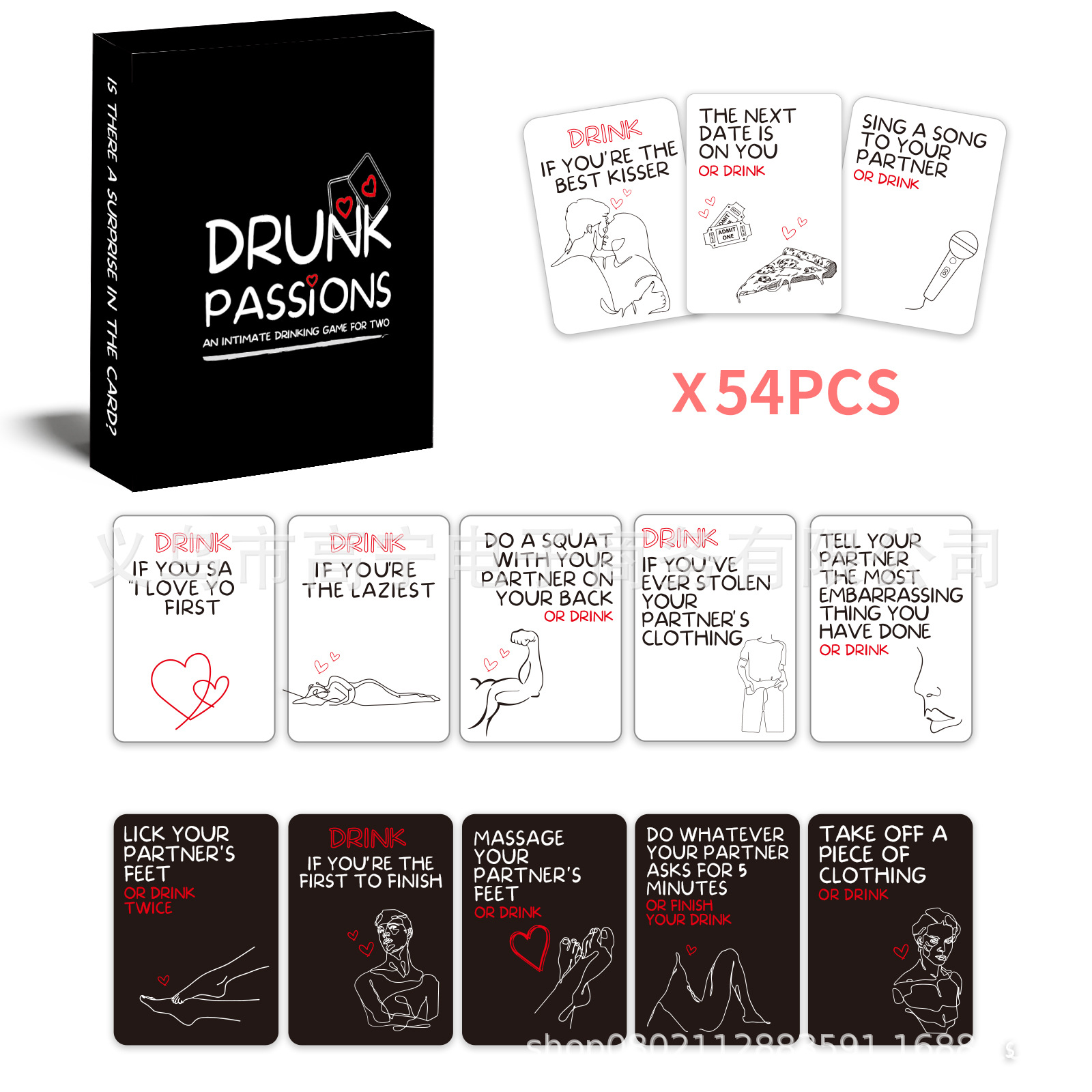 Drunk Passions Lovers Couples  - Party Games Couple reseña y precio