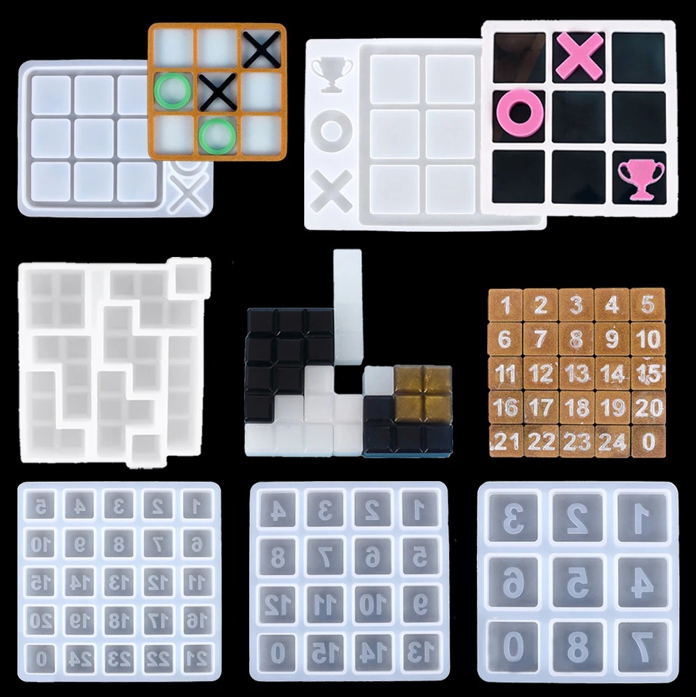 Tic Tac Toe Silicone Resin Mol - Party Games Kid Friendly reseña y precio