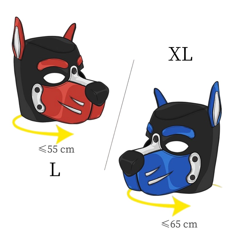 Erotic Colorful Dog Hood Mask  - Party Games Couple reseña y precio