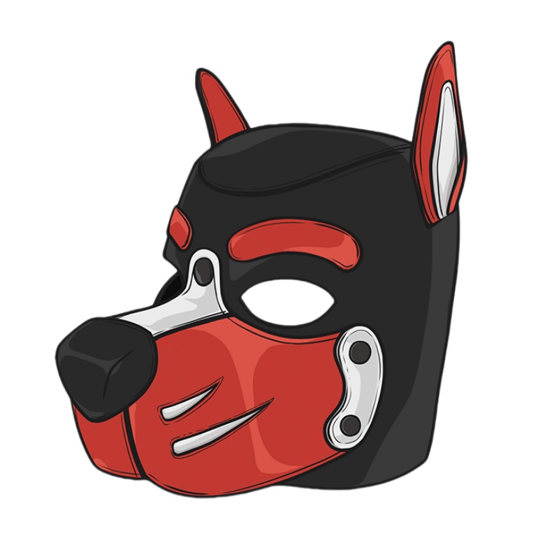 Erotic Colorful Dog Hood Mask  - Party Games Couple reseña y precio