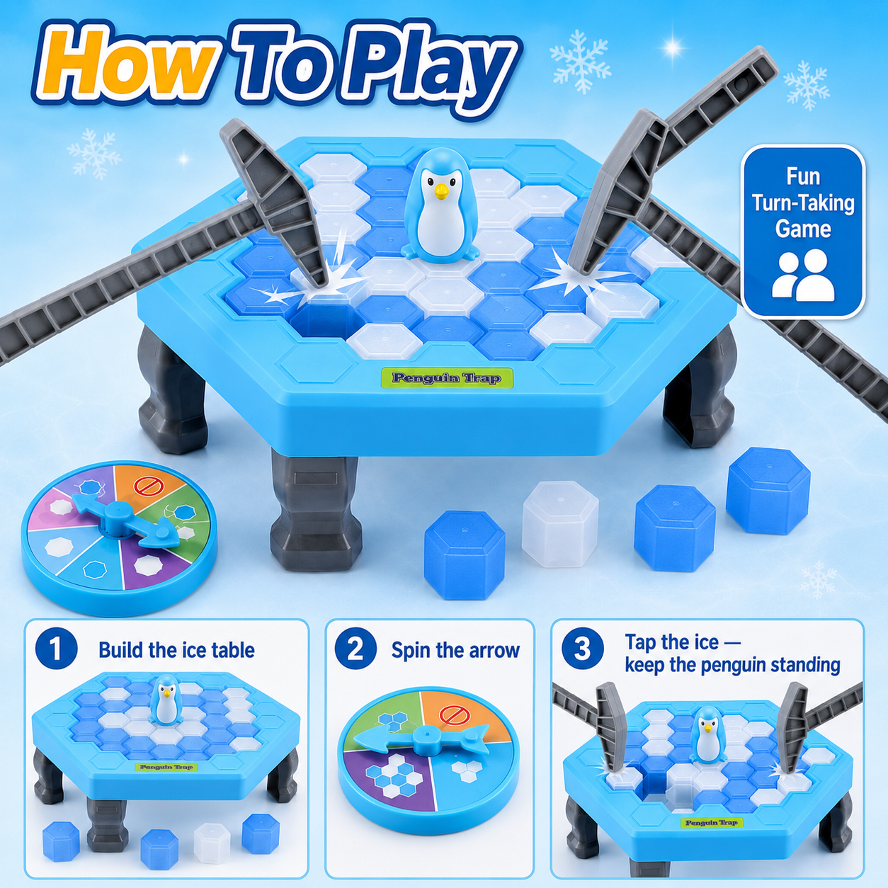 Penguin Breaking Ice Table Gam - Party Games Juego reseña y precio