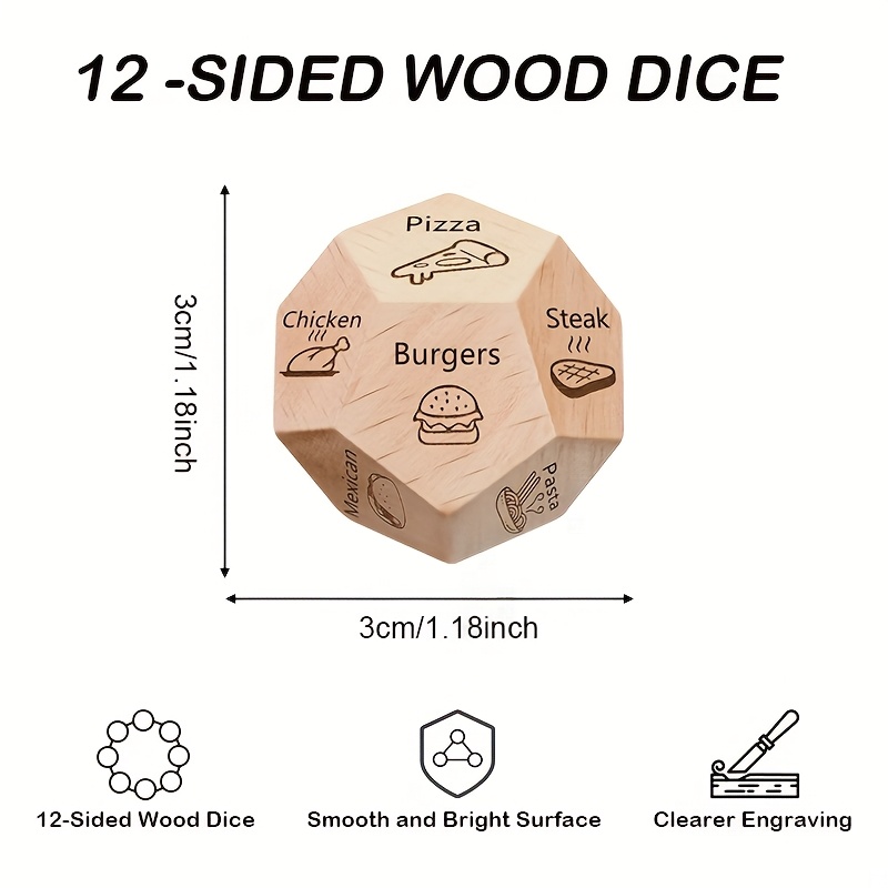 Dining Dice Board Game-12-Side - Party Games Couple reseña y precio