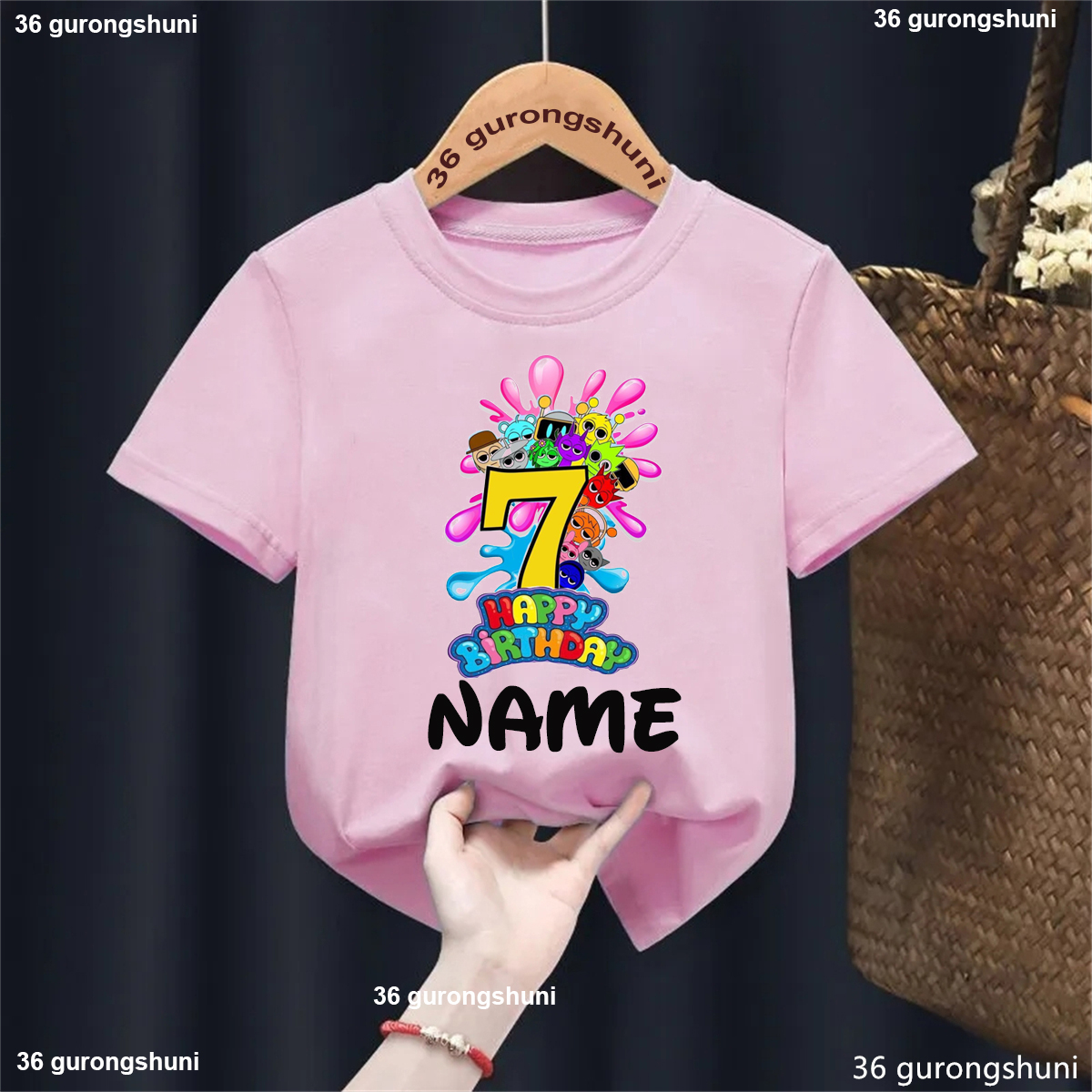 Colorful 7th Happy Birthday Ga - Party Games Name reseña y precio