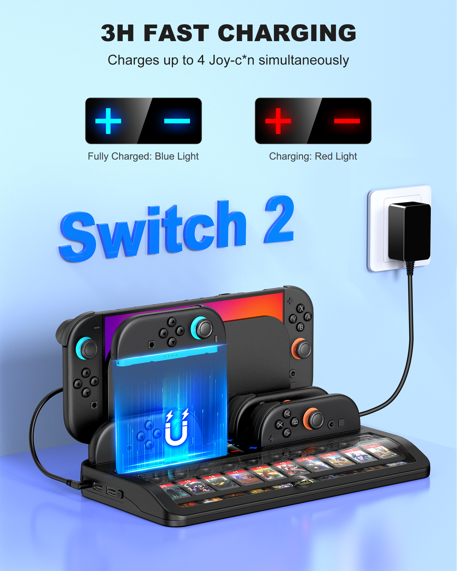 BEBONCOOL SC200 Switch2 Chargi - Party Games Switch reseña y precio