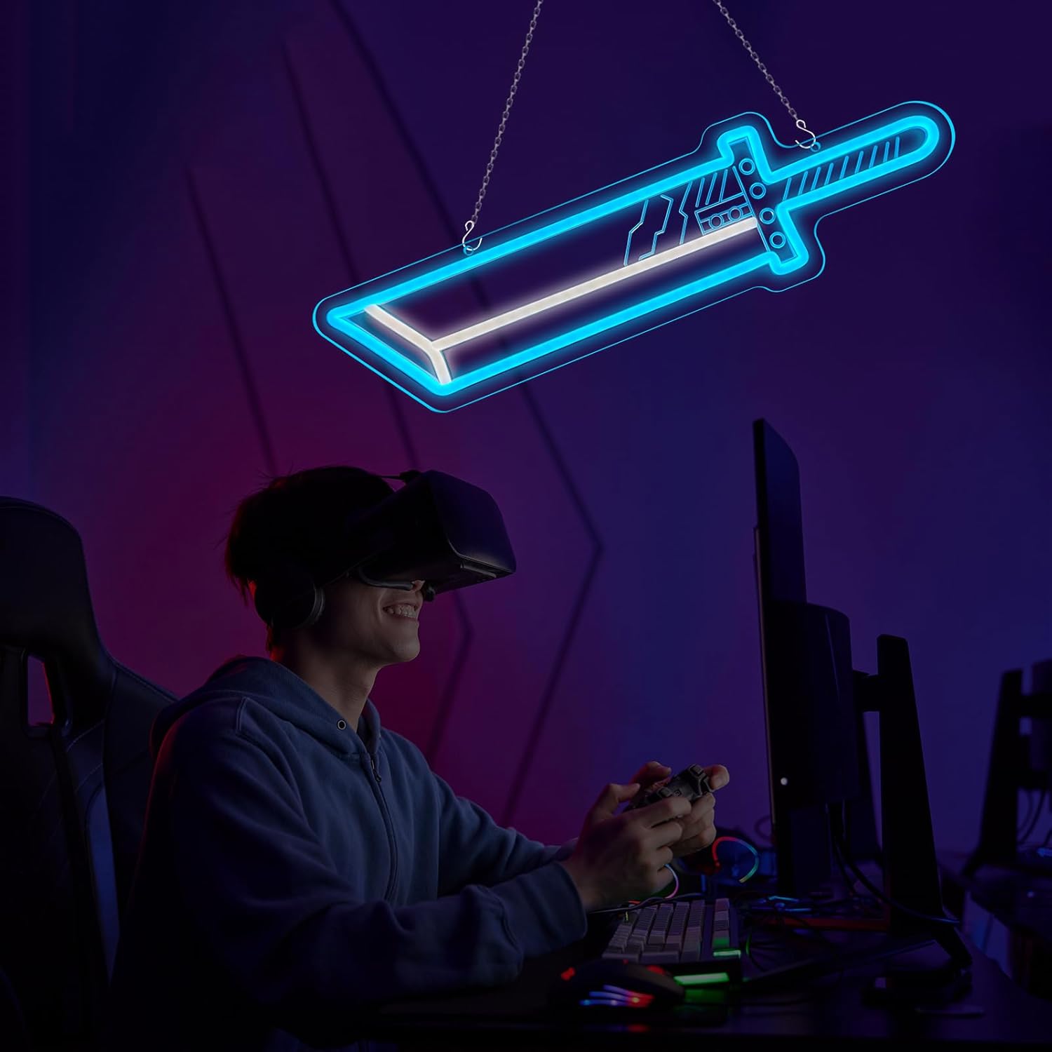 Sword Neon Signs for Wall Deco - Party Games Switch reseña y precio
