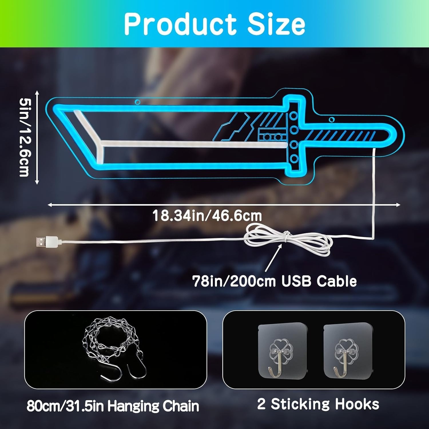 Sword Neon Signs for Wall Deco - Party Games Switch reseña y precio